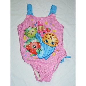 Shopkins Girls One-Piece Swim / Bathing / Swimsuit, Size 5, GUC
